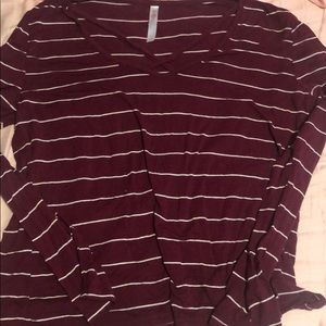 Long sleeve blouse with opening on the front